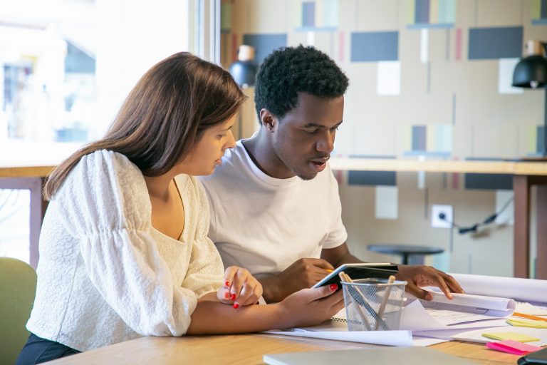 young-students-studying-together