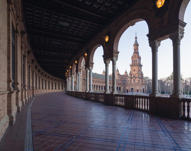 spain-square-surrounded-by-buildings-at-daytime-in-seville